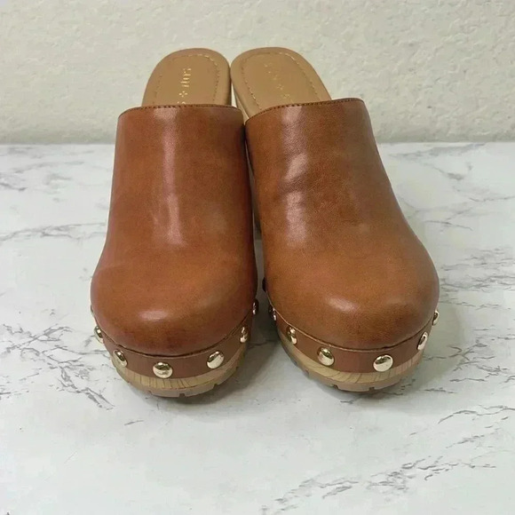 Sun + Stone - Tanyaa Microsuede Slip-On Mules Size 6 M - Picture 3 of 15